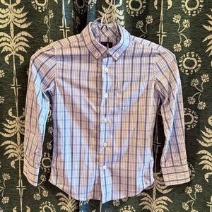 Johnnie-O Boys Checkered Plaid Button-Down Shirt Size 8
